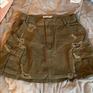 Carmar - Green Cargo Skirt